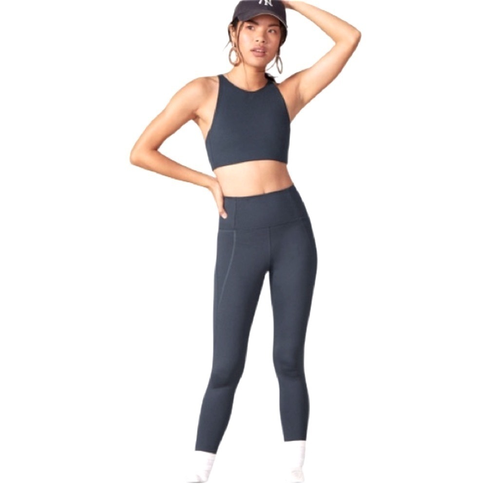 Girlfriend Collective Black High Rise Compression Leggings Medium